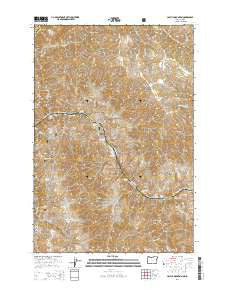 Cactus Mountain Oregon Current topographic map, 1:24000 scale, 7.5 X 7.5 Minute, Year 2014
