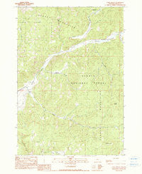Cadle Butte Oregon Historical topographic map, 1:24000 scale, 7.5 X 7.5 Minute, Year 1990