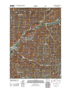 Cadle Butte Oregon Historical topographic map, 1:24000 scale, 7.5 X 7.5 Minute, Year 2011