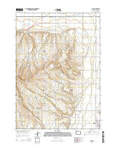 Cairo Oregon Current topographic map, 1:24000 scale, 7.5 X 7.5 Minute, Year 2014