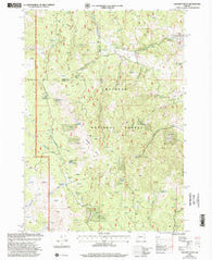 Calamity Butte Oregon Historical topographic map, 1:24000 scale, 7.5 X 7.5 Minute, Year 1999