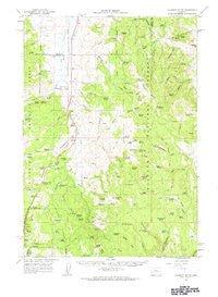 Calamity Butte Oregon Historical topographic map, 1:62500 scale, 15 X 15 Minute, Year 1961