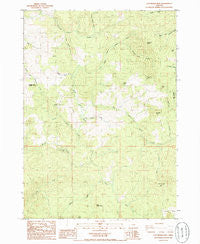 Calf Ranch Mtn Oregon Historical topographic map, 1:24000 scale, 7.5 X 7.5 Minute, Year 1985