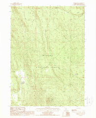 Calimus Butte Oregon Historical topographic map, 1:24000 scale, 7.5 X 7.5 Minute, Year 1988