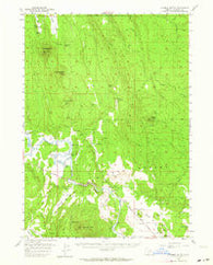Calimus Butte Oregon Historical topographic map, 1:62500 scale, 15 X 15 Minute, Year 1956