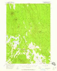 Calimus Butte Oregon Historical topographic map, 1:62500 scale, 15 X 15 Minute, Year 1956