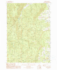 Callahan Oregon Historical topographic map, 1:24000 scale, 7.5 X 7.5 Minute, Year 1990