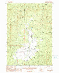 Camas Valley Oregon Historical topographic map, 1:24000 scale, 7.5 X 7.5 Minute, Year 1990