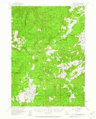 Camas Valley Oregon Historical topographic map, 1:62500 scale, 15 X 15 Minute, Year 1955