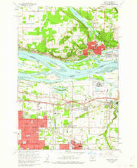 Camas Washington Historical topographic map, 1:24000 scale, 7.5 X 7.5 Minute, Year 1961