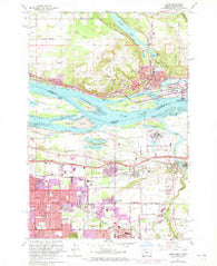 Camas Washington Historical topographic map, 1:24000 scale, 7.5 X 7.5 Minute, Year 1961