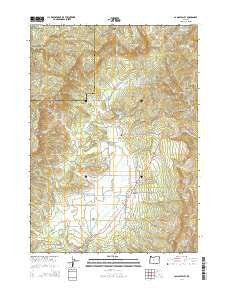 Camas Valley Oregon Current topographic map, 1:24000 scale, 7.5 X 7.5 Minute, Year 2014