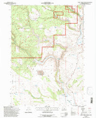 Camp Currey Spring Oregon Historical topographic map, 1:24000 scale, 7.5 X 7.5 Minute, Year 1992