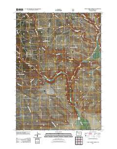 Camp Currey Spring Oregon Historical topographic map, 1:24000 scale, 7.5 X 7.5 Minute, Year 2011