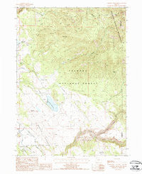 Campbell Reservoir Oregon Historical topographic map, 1:24000 scale, 7.5 X 7.5 Minute, Year 1988