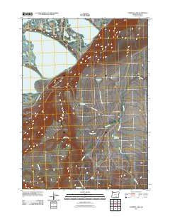 Campbell Lake Oregon Historical topographic map, 1:24000 scale, 7.5 X 7.5 Minute, Year 2011