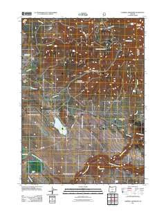 Campbell Reservoir Oregon Historical topographic map, 1:24000 scale, 7.5 X 7.5 Minute, Year 2011