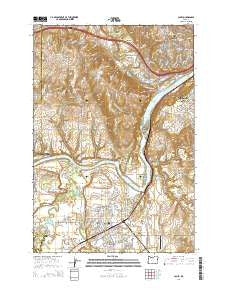 Canby Oregon Current topographic map, 1:24000 scale, 7.5 X 7.5 Minute, Year 2014