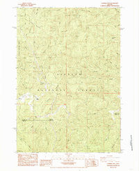Cannibal Mtn Oregon Historical topographic map, 1:24000 scale, 7.5 X 7.5 Minute, Year 1984