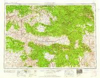 Canyon City Oregon Historical topographic map, 1:250000 scale, 1 X 2 Degree, Year 1959