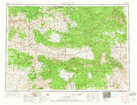 Canyon City Oregon Historical topographic map, 1:250000 scale, 1 X 2 Degree, Year 1955