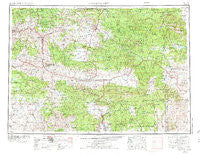 Canyon City Oregon Historical topographic map, 1:250000 scale, 1 X 2 Degree, Year 1955