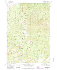 Canyon Mtn Oregon Historical topographic map, 1:24000 scale, 7.5 X 7.5 Minute, Year 1972