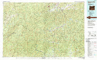 Canyonville Oregon Historical topographic map, 1:100000 scale, 30 X 60 Minute, Year 1989