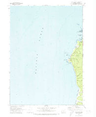 Cape Arago Oregon Historical topographic map, 1:24000 scale, 7.5 X 7.5 Minute, Year 1970