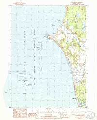 Cape Blanco Oregon Historical topographic map, 1:24000 scale, 7.5 X 7.5 Minute, Year 1986