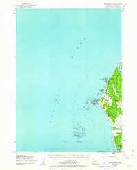 Cape Blanco Oregon Historical topographic map, 1:62500 scale, 15 X 15 Minute, Year 1954