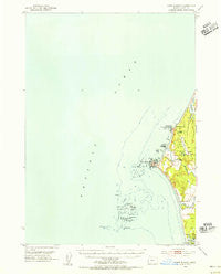 Cape Blanco Oregon Historical topographic map, 1:62500 scale, 15 X 15 Minute, Year 1954