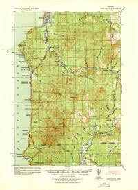 Cape Falcon Oregon Historical topographic map, 1:62500 scale, 15 X 15 Minute, Year 1940