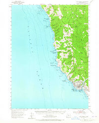 Cape Ferrelo Oregon Historical topographic map, 1:62500 scale, 15 X 15 Minute, Year 1954