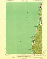 Cape Foulweather Oregon Historical topographic map, 1:62500 scale, 15 X 15 Minute, Year 1941