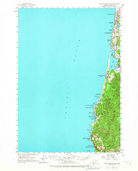Cape Foulweather Oregon Historical topographic map, 1:62500 scale, 15 X 15 Minute, Year 1957