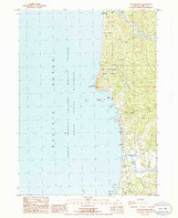 Cape Sebastian Oregon Historical topographic map, 1:24000 scale, 7.5 X 7.5 Minute, Year 1986