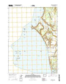 Cape Blanco Oregon Current topographic map, 1:24000 scale, 7.5 X 7.5 Minute, Year 2014