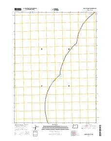 Cape Blanco OE W Oregon Current topographic map, 1:24000 scale, 7.5 X 7.5 Minute, Year 2014