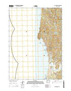 Cape Sebastian Oregon Current topographic map, 1:24000 scale, 7.5 X 7.5 Minute, Year 2014
