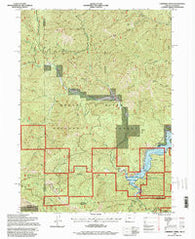 Carberry Creek Oregon Historical topographic map, 1:24000 scale, 7.5 X 7.5 Minute, Year 1996