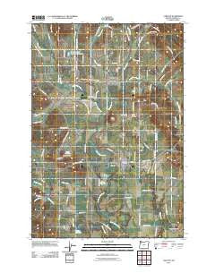 Carlton Oregon Historical topographic map, 1:24000 scale, 7.5 X 7.5 Minute, Year 2011