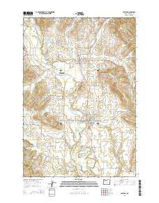 Carlton Oregon Current topographic map, 1:24000 scale, 7.5 X 7.5 Minute, Year 2014
