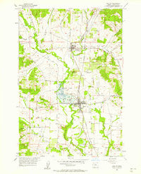 Carlton Oregon Historical topographic map, 1:24000 scale, 7.5 X 7.5 Minute, Year 1957