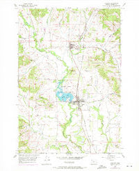 Carlton Oregon Historical topographic map, 1:24000 scale, 7.5 X 7.5 Minute, Year 1957