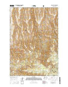 Carney Butte Oregon Current topographic map, 1:24000 scale, 7.5 X 7.5 Minute, Year 2014