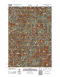 Carpenter Mountain Oregon Historical topographic map, 1:24000 scale, 7.5 X 7.5 Minute, Year 2011