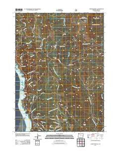 Carpenterville Oregon Historical topographic map, 1:24000 scale, 7.5 X 7.5 Minute, Year 2011