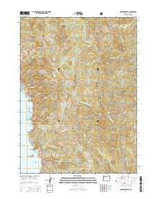 Carpenterville Oregon Current topographic map, 1:24000 scale, 7.5 X 7.5 Minute, Year 2014