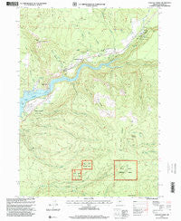 Cascade Gorge Oregon Historical topographic map, 1:24000 scale, 7.5 X 7.5 Minute, Year 1997